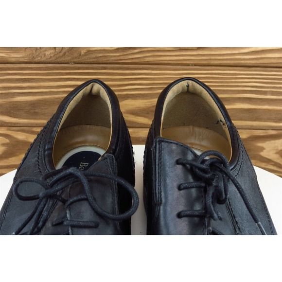 Bass & Co Shoes Sz 10 M Black Derby Oxfords Leather Men Norwood - Picture 3 of 9